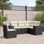 Set de muebles de jardín 5 pzas y cojines ratán sintético negro de , Conjuntos de jardín - Ref: Foro24-3222565, Precio: 321,5...