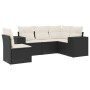 Set de muebles de jardín 5 pzas y cojines ratán sintético negro de , Conjuntos de jardín - Ref: Foro24-3222565, Precio: 321,5...