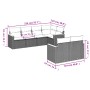 Set de sofás de jardín 7 piezas con cojines ratán PE gris de , Conjuntos de jardín - Ref: Foro24-3258546, Precio: 463,87 €, D...