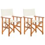 Sillas de director 2 unidades madera maciza de acacia de vidaXL, Sillas de jardín - Ref: Foro24-45946, Precio: 155,46 €, Desc...