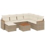 Juego de sofás de jardín con cojines beige 8 pzas ratán PE de , Conjuntos de jardín - Ref: Foro24-3258614, Precio: 501,61 €, ...
