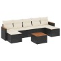 Set de sofás de jardín 8 piezas y cojines ratán sintético negro de , Conjuntos de jardín - Ref: Foro24-3258640, Precio: 422,0...