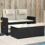Sillón reclinable de jardín con cojines ratán sintético negro de , Bancos de jardín - Ref: Foro24-365816, Precio: 288,60 €, D...