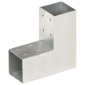 Conector de postes en forma de L metal galvanizado 71x71 mm de vidaXL, Postes de cerca - Ref: Foro24-145453, Precio: 22,07 €,...