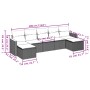 Set sofás de jardín 7 piezas y cojines ratán sintético beige de , Conjuntos de jardín - Ref: Foro24-3258635, Precio: 431,78 €...