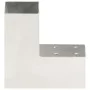 Galvanized metal L-shaped post connector 71x71 mm by vidaXL, fence posts - Ref: Foro24-145453, Price: 22,07 €, Discount: %