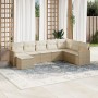 Juego de sofás de jardín con cojines beige 8 pzas ratán PE de , Conjuntos de jardín - Ref: Foro24-3258649, Precio: 532,21 €, ...