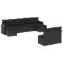 Set de sofás de jardín 8 piezas y cojines ratán sintético negro de , Conjuntos de jardín - Ref: Foro24-3258772, Precio: 546,5...