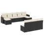 Set de sofás de jardín 10 pzas cojines ratán sintético negro de , Conjuntos de jardín - Ref: Foro24-3258787, Precio: 535,67 €...
