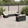 Set de sofás de jardín 8 piezas y cojines ratán sintético negro de , Conjuntos de jardín - Ref: Foro24-3258801, Precio: 524,8...