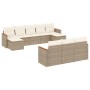 Juego de sofás jardín con cojines beige 10 pzas ratán sintético de , Conjuntos de jardín - Ref: Foro24-3258817, Precio: 647,2...