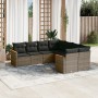 Set de sofás de jardín 8 pzas y cojines ratán sintético gris de , Conjuntos de jardín - Ref: Foro24-3258959, Precio: 506,98 €...