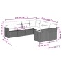 Set de sofás de jardín 8 pzas y cojines ratán sintético gris de , Conjuntos de jardín - Ref: Foro24-3258959, Precio: 506,98 €...