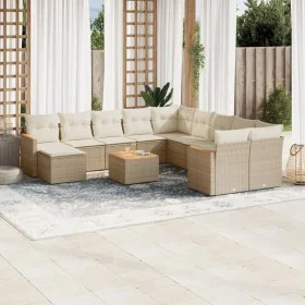 12-piece garden sofa set and brown synthetic rattan cushions by , Garden sets - Ref: Foro24-3258978, Price: 815,46 €, Discoun...