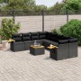 Set de sofás de jardín 8 piezas y cojines ratán sintético negro de , Conjuntos de jardín - Ref: Foro24-3259066, Precio: 627,1...