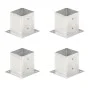 Anchors for posts 4 units galvanized metal 121 mm by vidaXL, fence posts - Ref: Foro24-145451, Price: 49,19 €, Discount: %