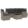 Set de muebles de jardín 6 pzas y cojines ratán sintético gris de , Conjuntos de jardín - Ref: Foro24-3253717, Precio: 393,72...