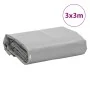 Gray tarpaulin 3x3 m 650 g/m² by , Waterproof tarpaulins - Ref: Foro24-156108, Price: 51,23 €, Discount: %