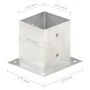 Anclajes para postes 4 unidades metal galvanizado 121 mm de vidaXL, Postes de cerca - Ref: Foro24-145451, Precio: 49,19 €, De...