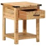 Mesita de noche madera maciza de mango 40x40x50 cm de , Mesitas de noche - Ref: Foro24-372716, Precio: 93,01 €, Descuento: %