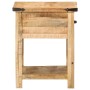 Mesita de noche madera maciza de mango 40x40x50 cm de , Mesitas de noche - Ref: Foro24-372716, Precio: 93,01 €, Descuento: %