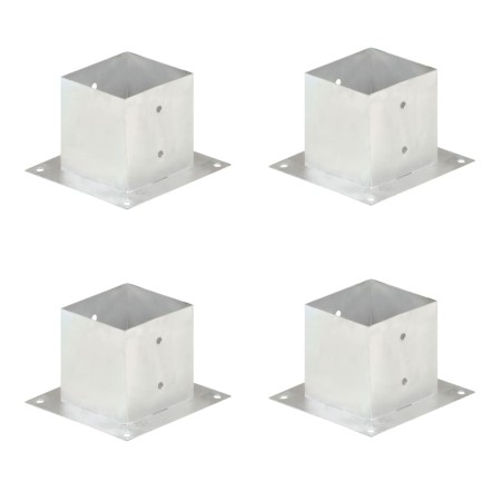 Anclajes para postes 4 unidades metal galvanizado 141 mm de vidaXL, Postes de cerca - Ref: Foro24-145452, Precio: 54,01 €, De...