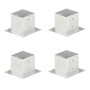Anclajes para postes 4 unidades metal galvanizado 141 mm de vidaXL, Postes de cerca - Ref: Foro24-145452, Precio: 54,01 €, De...