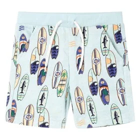 Pantalones cortos infantiles con cordón azul mélange 92 de , Pantalones de niños - Ref: Foro24-11829, Precio: 10,90 €, Descue...