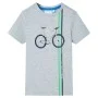 Camiseta de manga corta infantil gris 140 de , Camisetas para niños - Ref: Foro24-12153, Precio: 8,19 €, Descuento: %