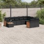 Set de sofás de jardín 10 pzas cojines ratán sintético negro de , Conjuntos de jardín - Ref: Foro24-3260396, Precio: 634,63 €...