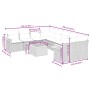 Set de sofás de jardín 9 pzas con cojines ratán sintético beige de , Conjuntos de jardín - Ref: Foro24-3259070, Precio: 600,1...