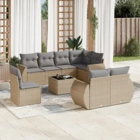 9-piece garden sofa set with beige synthetic rattan cushions by , Modular outdoor sofas - Ref: Foro24-3221648, Price: 650,33 ...