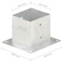 Anclajes para postes 4 unidades metal galvanizado 141 mm de vidaXL, Postes de cerca - Ref: Foro24-145452, Precio: 54,01 €, De...