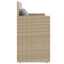 Banco de jardín con cojines ratán sintético beige de , Bancos de jardín - Ref: Foro24-365765, Precio: 187,77 €, Descuento: %