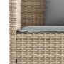 Banco de jardín con cojines ratán sintético beige de , Bancos de jardín - Ref: Foro24-365765, Precio: 187,77 €, Descuento: %