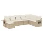 Garden sofa set with beige cushions 8 pcs PE rattan by , Garden sets - Ref: Foro24-3252895, Price: 581,59 €, Discount: %