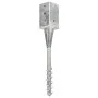 Ground spikes 6 pcs silver galvanized steel 8x8x57 cm by vidaXL, Spikes for anchoring in the ground - Ref: Foro24-145438, Pri...