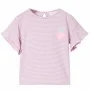 Camiseta infantil con mangas de volantes lila 140 de , Camisetas para niños - Ref: Foro24-11538, Precio: 8,45 €, Descuento: %