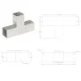 T-post connectors 4 units galvanized metal 71x71 mm by vidaXL, fence posts - Ref: Foro24-145456, Price: 62,15 €, Discount: %