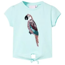 Camiseta infantil aguamarina claro 116 de , Camisetas para niños - Ref: Foro24-10556, Precio: 8,64 €, Descuento: %