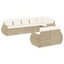 Juego de sofás de jardín con cojines beige 8 pzas ratán PE de , Sofás modulares de exterior - Ref: Foro24-3221617, Precio: 63...