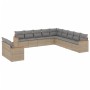 Set de sofás de jardín 11pzas con cojines ratán sintético beige de , Conjuntos de jardín - Ref: Foro24-3258531, Precio: 704,9...
