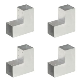 Conectores de postes en L 4 uds metal galvanizado 91x91 mm de vidaXL, Postes de cerca - Ref: Foro24-145470, Precio: 58,37 €, ...