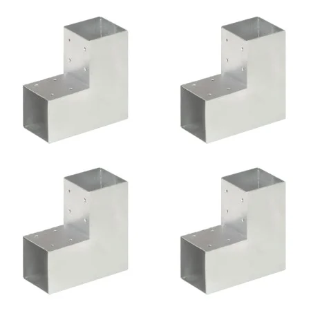 Conectores de postes en L 4 uds metal galvanizado 91x91 mm de vidaXL, Postes de cerca - Ref: Foro24-145470, Precio: 58,47 €, ...