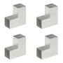Conectores de postes en L 4 uds metal galvanizado 91x91 mm de vidaXL, Postes de cerca - Ref: Foro24-145470, Precio: 58,47 €, ...
