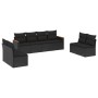 Set de sofás de jardín 8 piezas y cojines ratán sintético negro de , Conjuntos de jardín - Ref: Foro24-3258289, Precio: 482,3...