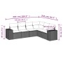 Set de muebles de jardín 6 pzas y cojines ratán sintético gris de , Conjuntos de jardín - Ref: Foro24-3222609, Precio: 389,35...