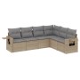 Juego de sofás jardín con cojines 6 pzas ratán sintético beige de , Conjuntos de jardín - Ref: Foro24-3252546, Precio: 433,29...