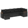 Set de comedor de jardín 7 pzas y cojines ratán sintético negro de , Conjuntos de jardín - Ref: Foro24-3258590, Precio: 467,6...