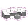Set de sofás de jardín 8 pzas y cojines ratán sintético gris de , Conjuntos de jardín - Ref: Foro24-3258602, Precio: 477,99 €...